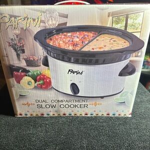 Parini Dual Compartment Slow Cooker